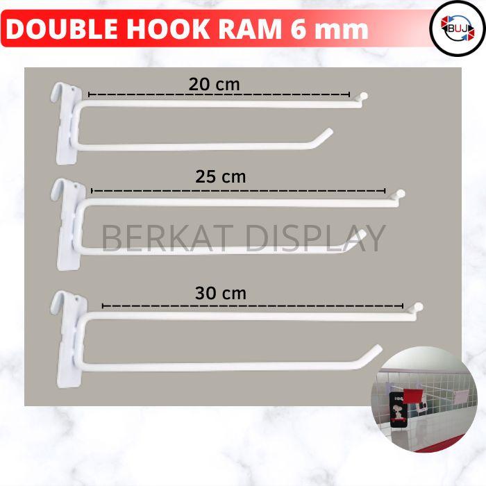 DOUBLE HOOK RAM 6 - 20,  25, 30 cm